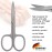 3 Swords Germany - brand quality STAINLESS STEEL INOX CURVED NAIL SCISSORS (1 PIECE) with case for manicure pedicure - nail care by 3 Swords - Made in Germany