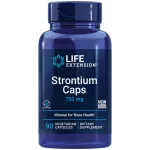 Life Extension Strontium Caps, Trace Mineral for Advanced Bone Health Support, Gluten Free, Non-GMO, Vegetarian, 90 Capsules
