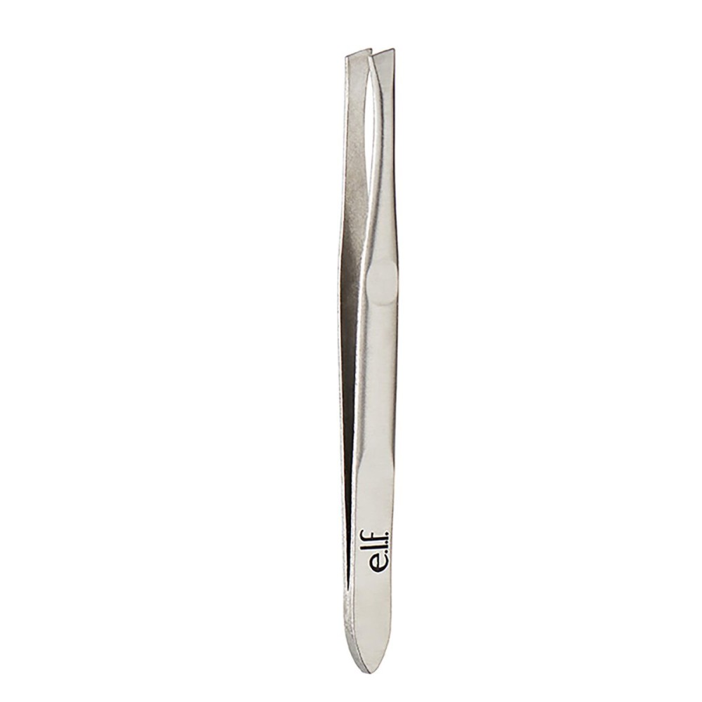 e.l.f. Slant Tweezer, Professional Quality Stainless Steel, Provides a Strong Grip, Removes Hairs Accurately, Shapes, Defines, Easy To Use, Ergonomically-Designed e.l.f. Slant Tweezer, Professional Quality Stainless Steel, Provides a Strong Grip, Removes Hairs Accurately, Shapes, Defines, Easy To Use, Ergonomically-Designed