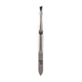 e.l.f. Slant Tweezer, Professional Quality Stainless Steel, Provides a Strong Grip, Removes Hairs Accurately, Shapes, Defines, Easy To Use, Ergonomically-Designed e.l.f. Slant Tweezer, Professional Quality Stainless Steel, Provides a Strong Grip, Removes Hairs Accurately, Shapes, Defines, Easy To Use, Ergonomically-Designed
