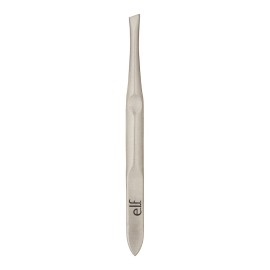 e.l.f. Slant Tweezer, Professional Quality Stainless Steel, Provides a Strong Grip, Removes Hairs Accurately, Shapes, Defines, Easy To Use, Ergonomically-Designed e.l.f. Slant Tweezer, Professional Quality Stainless Steel, Provides a Strong Grip, Removes Hairs Accurately, Shapes, Defines, Easy To Use, Ergonomically-Designed