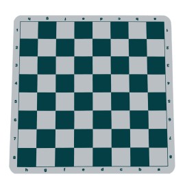 WE Games Original 100% Silicone Tournament Chess Mat - 20 in. Board, Green WE Games Original 100% Silicone Tournament Chess Mat - 20 in. Board, Green