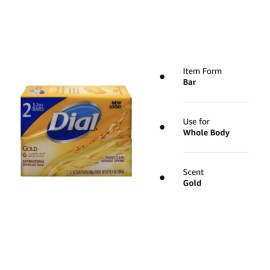 Dial Gold Antibacterial Deodorant Soap, 2 Pack, Total Net Wt 6.4 oz Dial Gold Antibacterial Deodorant Soap, 2 Pack, Total Net Wt 6.4 oz