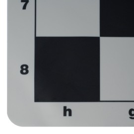 WE Games The Original 100% Silicone Tournament Chess Mat - 20 Inch Board, Black