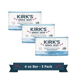 Kirk\'s Original Coco Castile Soap, Pack of 3