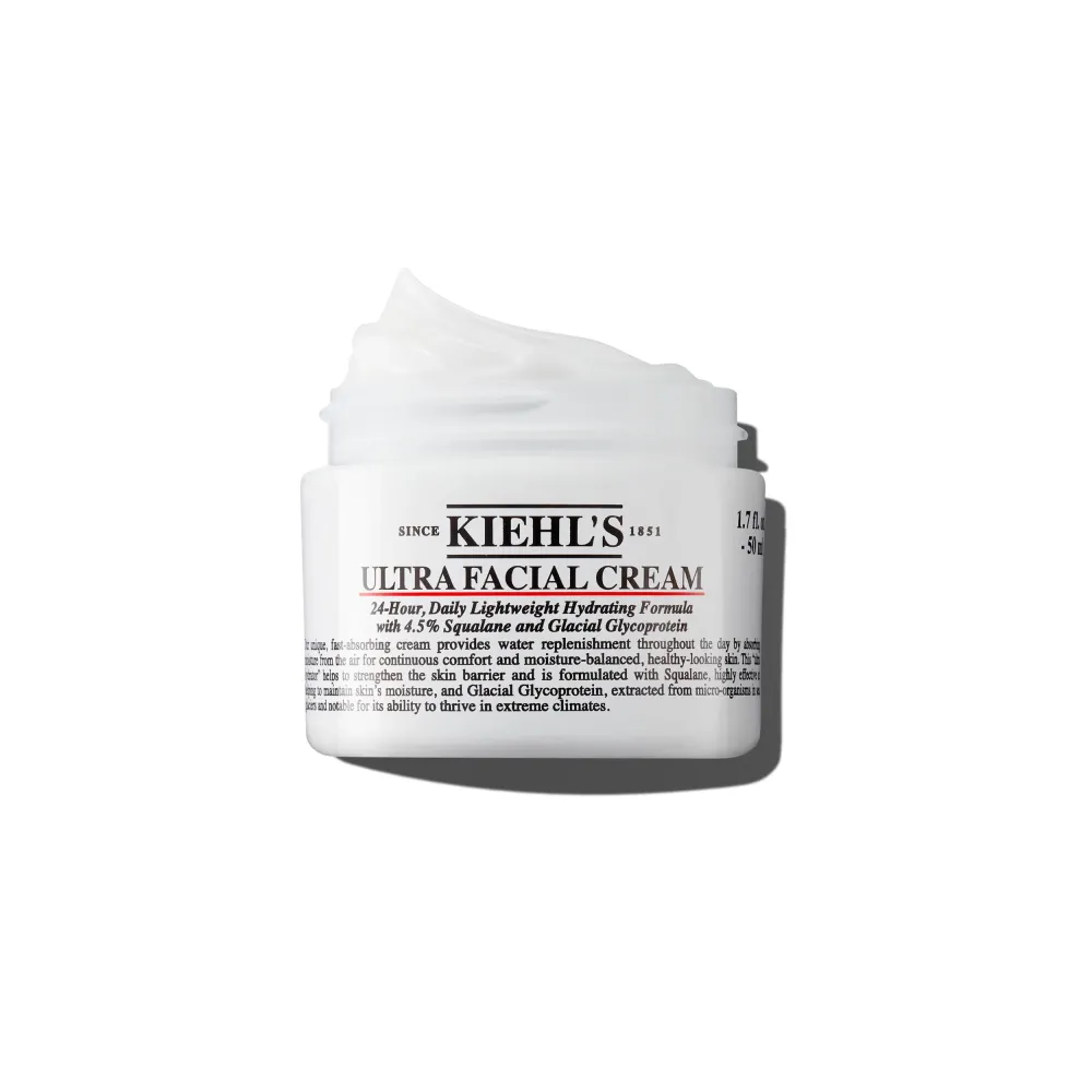 Kiehl\'s Ultra Facial Cream, with 4.5% Squalane to Strengthen Skin\'s Moisture Barrier, Skin Feels Softer and Smoother, Long-Lasting Hydration, Easy and Fast-Absorbing, All Skin Types - 1.7 fl oz Kiehl\'s Ultra Facial Cream, with 4.5% Squalane to Strengthen Skin\'s Moisture Barrier, Skin Feels Softer and Smoother, Long-Lasting Hydration, Easy and Fast-Absorbing, All Skin Types - 1.7 fl oz