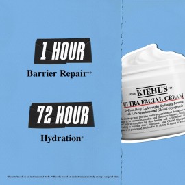 Kiehl\'s Ultra Facial Cream, with 4.5% Squalane to Strengthen Skin\'s Moisture Barrier, Skin Feels Softer and Smoother, Long-Lasting Hydration, Easy and Fast-Absorbing, All Skin Types - 1.7 fl oz Kiehl\'s Ultra Facial Cream, with 4.5% Squalane to Strengthen Skin\'s Moisture Barrier, Skin Feels Softer and Smoother, Long-Lasting Hydration, Easy and Fast-Absorbing, All Skin Types - 1.7 fl oz