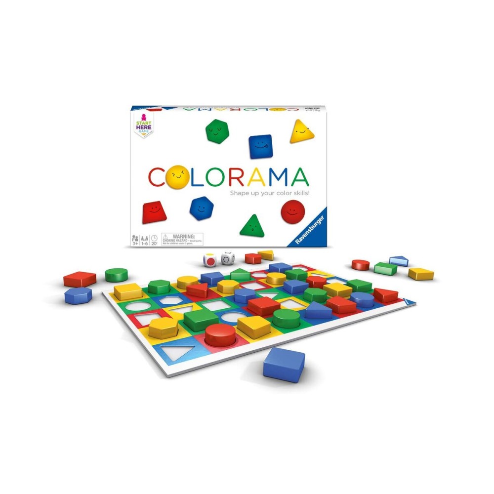 Ravensburger Colorama Game for Kids - Engaging Pattern & Shape Recognition Fun | Ideal for Ages 3 & Up | Family-Friendly | Learning Made Exciting