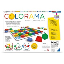 Ravensburger Colorama Game for Kids - Engaging Pattern & Shape Recognition Fun | Ideal for Ages 3 & Up | Family-Friendly | Learning Made Exciting