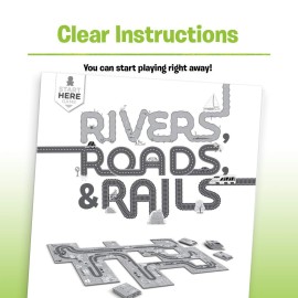 Ravensburger Rivers, Roads and Rails - Innovative Matching Game for Kids | Encourages Strategic Thinking | Award-Winning Design Ravensburger Rivers, Roads and Rails - Innovative Matching Game for Kids | Encourages Strategic Thinking | Award-Winning Design