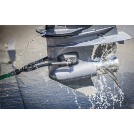 Shoreline Marine Universal Dual Flow Motor Flusher, with Rectangular Muffs, Easy Installation Shoreline Marine Universal Dual Flow Motor Flusher, with Rectangular Muffs, Easy Installation