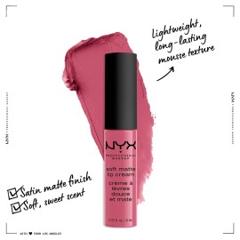 NYX PROFESSIONAL MAKEUP Soft Matte Lip Cream, Lightweight Liquid Lipstick - Milan (Dark Pink-Brown) NYX PROFESSIONAL MAKEUP Soft Matte Lip Cream, Lightweight Liquid Lipstick - Milan (Dark Pink-Brown)