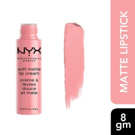 NYX PROFESSIONAL MAKEUP Soft Matte Lip Cream, Lightweight Liquid Lipstick - Istanbul (Clean Pink)