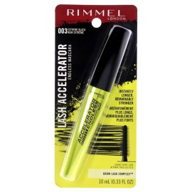 Rimmel Lash Accelerator Mascara, Extreme Black, Pack of 1 Rimmel Lash Accelerator Mascara, Extreme Black, Pack of 1
