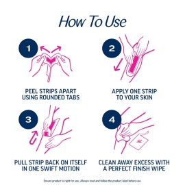 VEET Ready-To-Use Waxing Kit For Women | Wax Strips For Body Hair Removal, Wax Kit For Ingrown Hair Treatment, Personal Care Product, Hair Remover | 40ct Waxing Strips, 4ct Body Wipes VEET Ready-To-Use Waxing Kit For Women | Wax Strips For Body Hair Removal, Wax Kit For Ingrown Hair Treatment, Personal Care Product, Hair Remover | 40ct Waxing Strips, 4ct Body Wipes
