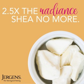 Jergens Shea Butter Hand and Body Lotion, Deep Conditioning Moisturizer, 3X More Radiant Skin, with Pure Shea Butter, Dermatologist Tested, 26.5 Oz