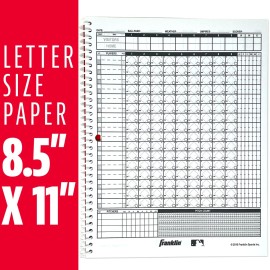 Franklin Sports MLB Baseball + Softball Scorebook - Book for Stats - Coaching Official Scorekeeper - 25 Games Franklin Sports MLB Baseball + Softball Scorebook - Book for Stats - Coaching Official Scorekeeper - 25 Games