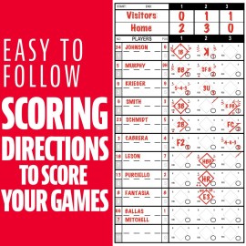 Franklin Sports MLB Baseball + Softball Scorebook - Book for Stats - Coaching Official Scorekeeper - 25 Games Franklin Sports MLB Baseball + Softball Scorebook - Book for Stats - Coaching Official Scorekeeper - 25 Games