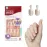 Kiss Everlasting French Nail Manicure, Chip-Free, Flexi-Fit Technology, Real Short, String of Pearls, Nail Kit with Pink Nail Glue (Net Wt. 2g / 0.07oz), Mini File, Manicure Stick, and 28 Fake Nails