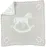 Barefoot Dreams CozyChic Scalloped Baby Receiving Blanket - Stone & Rocking Horse,Stone & White,30x32,CozyChic Scalloped Receiving Blanket