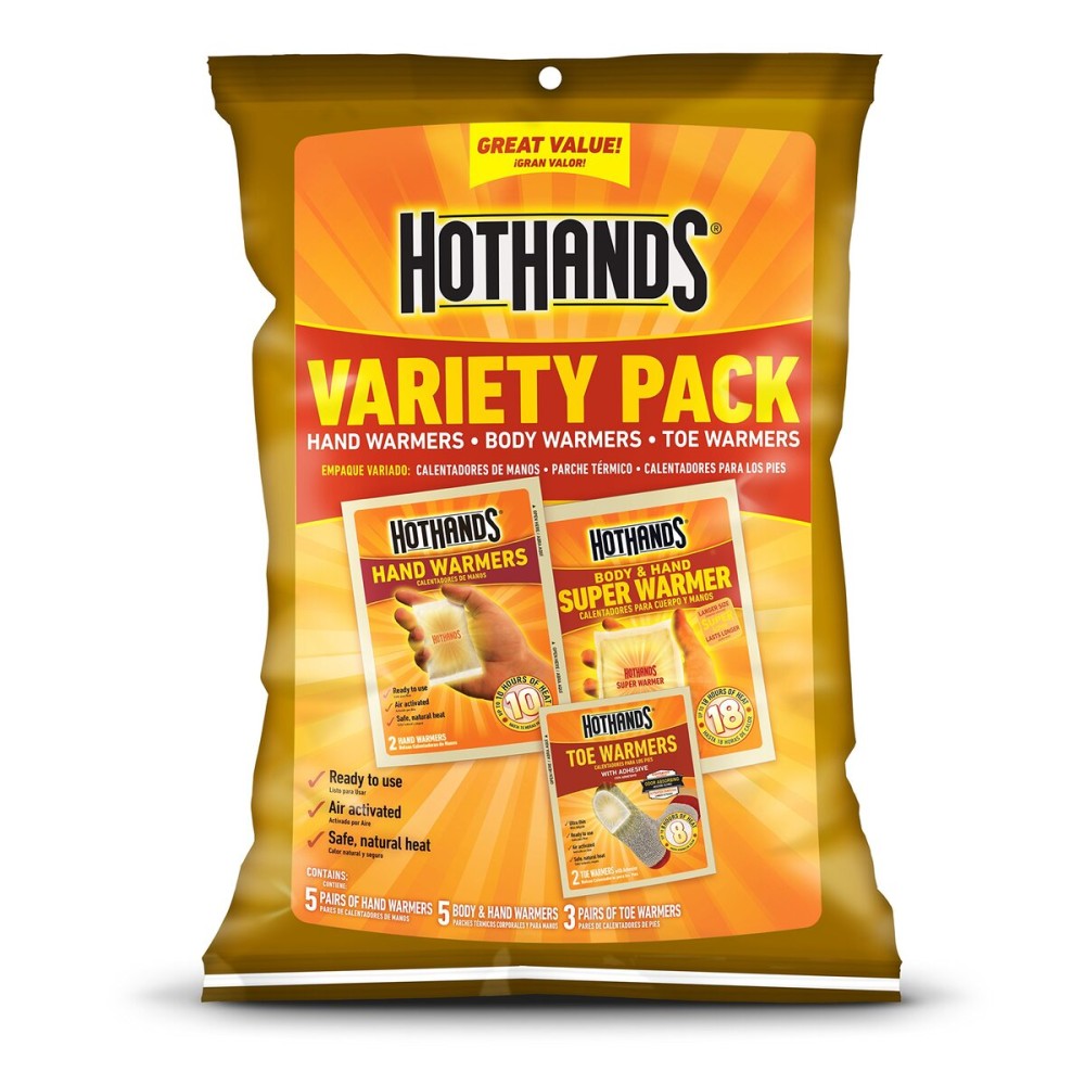 HotHands Toe, Hand, & Body Warmer Variety Pack - Long Lasting Safe Natural Odorless Air Activated Warmers,Beige HotHands Toe, Hand, & Body Warmer Variety Pack - Long Lasting Safe Natural Odorless Air Activated Warmers,Beige