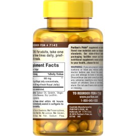Puritan\'s Pride Royal Jelly 500 mg 120 Softgels Puritan\'s Pride Royal Jelly 500 mg 120 Softgels