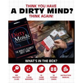 TDC Games Travel Dirty Minds Card Game for Adults, Party Game for Couples Date Night and Bachelorette Parties