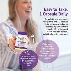 21st Century Acidophilus Capsules, 100 Count (21339) 21st Century Acidophilus Capsules, 100 Count (21339)