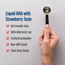 Nordic Naturals Childrens DHA, Strawberry - 16 oz for Kids - 530 mg Omega-3 with EPA & DHA - Brain Development & Function - Non-GMO - 192 Servings Nordic Naturals Childrens DHA, Strawberry - 16 oz for Kids - 530 mg Omega-3 with EPA & DHA - Brain Development & Function - Non-GMO - 192 Servings