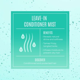 Malibu C Leave In Conditioner Mist - Moisturizing Heat Protectant & Hair Detangler Spray - Leave In Conditioner Spray that Helps to Prevent Color Fading with UV Protection (9oz) Malibu C Leave In Conditioner Mist - Moisturizing Heat Protectant & Hair Detangler Spray - Leave In Conditioner Spray that Helps to Prevent Color Fading with UV Protection (9oz)