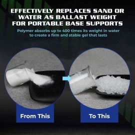 BaseGel Polymer for Basketball Goal and Outdoor Indoor Sign Hoops Bases, Perfect Replacement for Sand and Sandbags to Anchor Portable Sports Pools Baskets, Easy to Use and Apply with Water, 16 oz BaseGel Polymer for Basketball Goal and Outdoor Indoor Sign Hoops Bases, Perfect Replacement for Sand and Sandbags to Anchor Portable Sports Pools Baskets, Easy to Use and Apply with Water, 16 oz