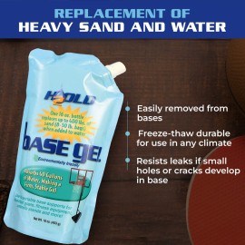 BaseGel Polymer for Basketball Goal and Outdoor Indoor Sign Hoops Bases, Perfect Replacement for Sand and Sandbags to Anchor Portable Sports Pools Baskets, Easy to Use and Apply with Water, 16 oz BaseGel Polymer for Basketball Goal and Outdoor Indoor Sign Hoops Bases, Perfect Replacement for Sand and Sandbags to Anchor Portable Sports Pools Baskets, Easy to Use and Apply with Water, 16 oz
