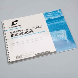 Champro Baseball Score Book (White), 28 pages Champro Baseball Score Book (White), 28 pages