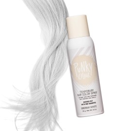 Punky Temporary Hair Color Spray, Siberian White, Fast-Drying, Non-Sticky, Non-Damaging, Travel Size Hair Dye for Instant Vivid Hair Color, 3.5 oz