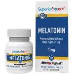 Superior Source Melatonin 1 mg - Healthy Sleep Support Supplement for Adults - Melatonin Formula with Chamomile Aids Relaxation & Restful Sleep - 100 Sublingual Dissolving Tablets