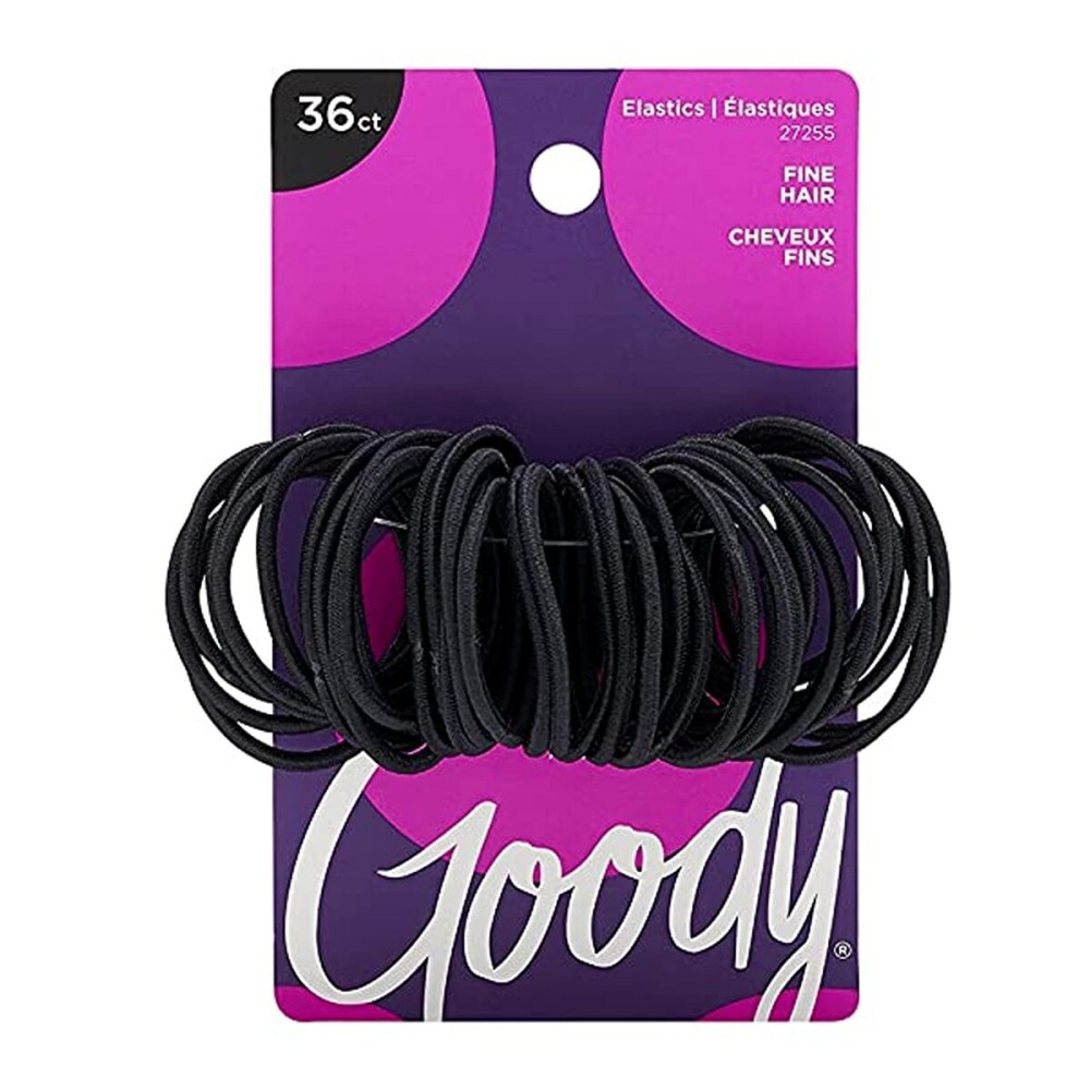 Goody Ouchless Hair Elastics, Black, 36 Count (Pack of 1) Goody Ouchless Hair Elastics, Black, 36 Count (Pack of 1)