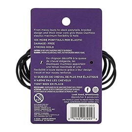 Goody Ouchless Hair Elastics, Black, 36 Count (Pack of 1) Goody Ouchless Hair Elastics, Black, 36 Count (Pack of 1)