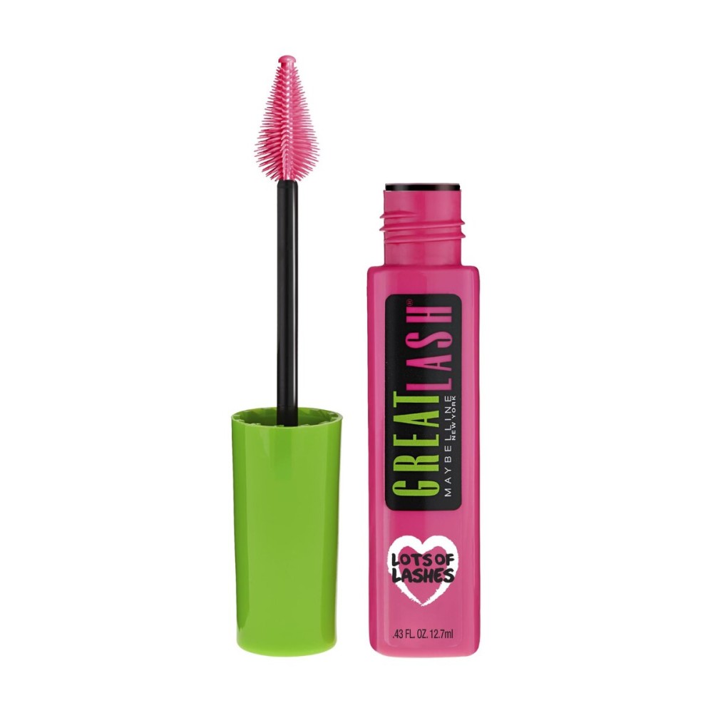 Maybelline Great Lash Lots Of Lashes Washable Mascara, Volumizing, Thickening and Curling Mascara, Very Black, 1 Count Maybelline Great Lash Lots Of Lashes Washable Mascara, Volumizing, Thickening and Curling Mascara, Very Black, 1 Count