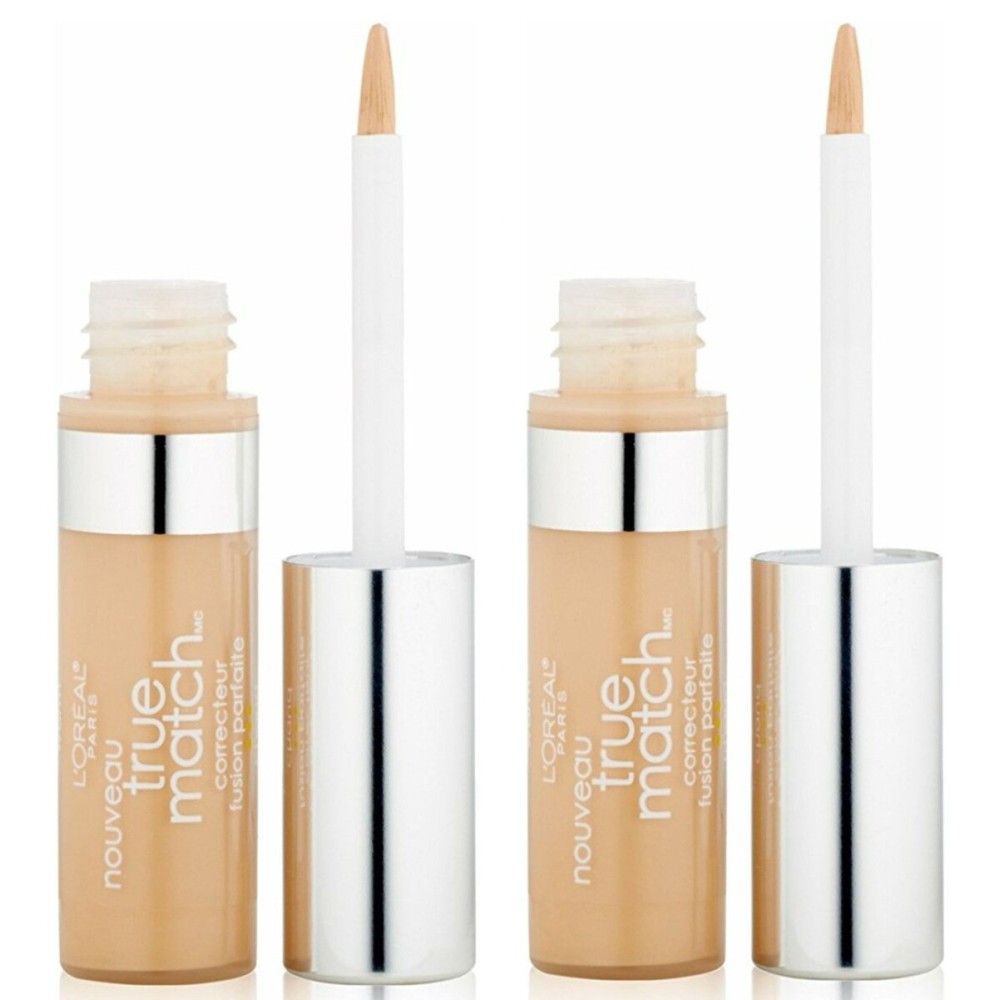 LOral Paris True Match Concealer, Light/Medium Warm [W4-5], 0.17 oz (Pack of 2)