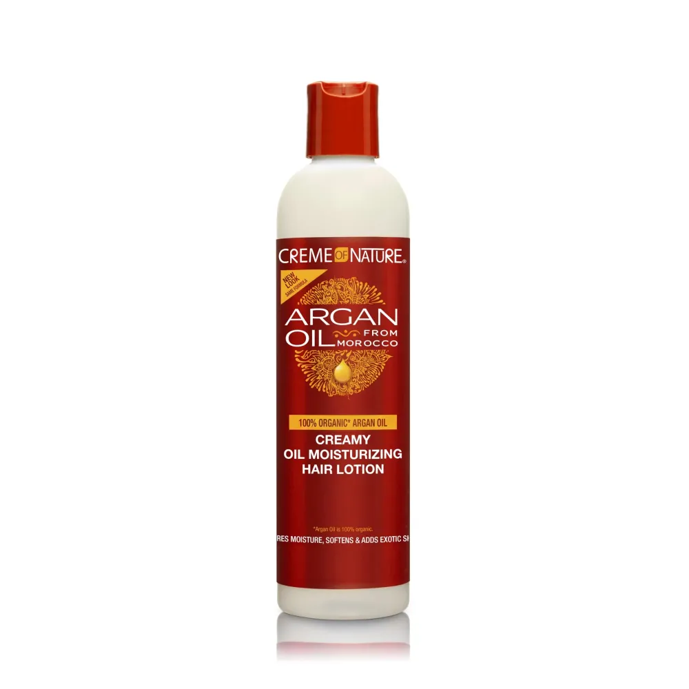 Creme of Nature, Argan Oil Hair Lotion, Creamy Oil Mousturizer to Help Restore Moisture and Add Shine, 8.45 Fl Oz Creme of Nature, Argan Oil Hair Lotion, Creamy Oil Mousturizer to Help Restore Moisture and Add Shine, 8.45 Fl Oz