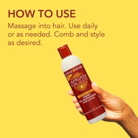 Creme of Nature, Argan Oil Hair Lotion, Creamy Oil Mousturizer to Help Restore Moisture and Add Shine, 8.45 Fl Oz Creme of Nature, Argan Oil Hair Lotion, Creamy Oil Mousturizer to Help Restore Moisture and Add Shine, 8.45 Fl Oz