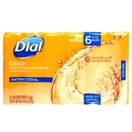 Dial Antibacterial Soap Bar, Gold, 6 Count (Pack of 2) Dial Antibacterial Soap Bar, Gold, 6 Count (Pack of 2)
