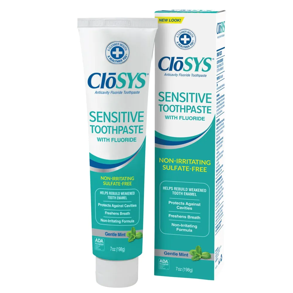 CloSYS Fluoride Toothpaste, 7 Ounce, Gentle Mint, Whitening, Enamel Protection, Sulfate Free CloSYS Fluoride Toothpaste, 7 Ounce, Gentle Mint, Whitening, Enamel Protection, Sulfate Free
