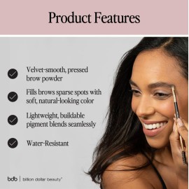 Billion Dollar Brows Eyebrow Powder in Blonde - Achieve Fuller, Fluffier Brows with Buildable Coverage, Velvet-Smooth Formula, Cruelty-Free & Vegan for a Natural, Soft Finish Billion Dollar Brows Eyebrow Powder in Blonde - Achieve Fuller, Fluffier Brows with Buildable Coverage, Velvet-Smooth Formula, Cruelty-Free & Vegan for a Natural, Soft Finish