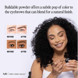 Billion Dollar Brows Eyebrow Powder for All Day Eyebrow Color and Easy Removal, Taupe - Cruelty Free Billion Dollar Brows Eyebrow Powder for All Day Eyebrow Color and Easy Removal, Taupe - Cruelty Free