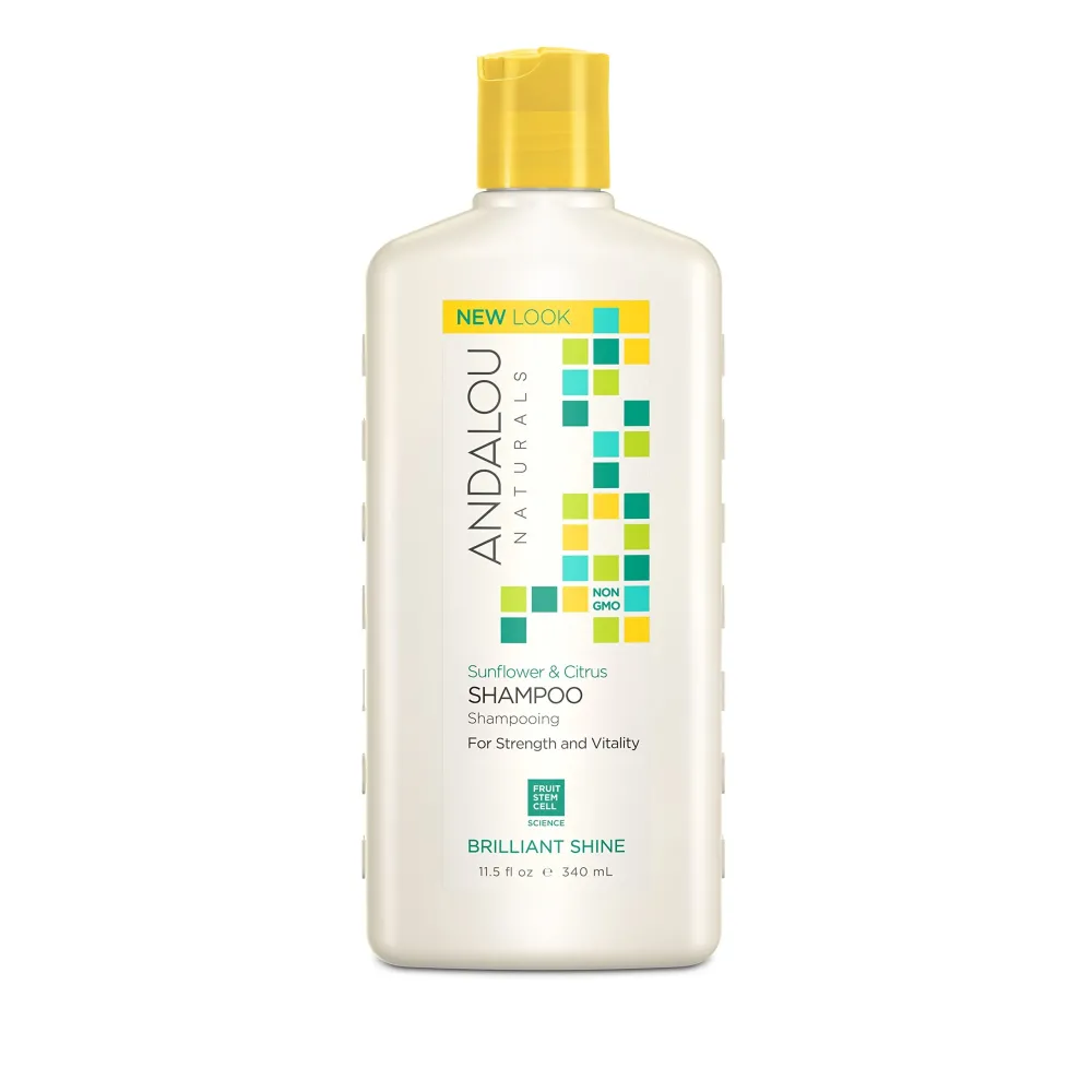 Andalou Naturals Sunflower and Citrus Brilliant Shine Shampoo, 11.5 Ounce Andalou Naturals Sunflower and Citrus Brilliant Shine Shampoo, 11.5 Ounce