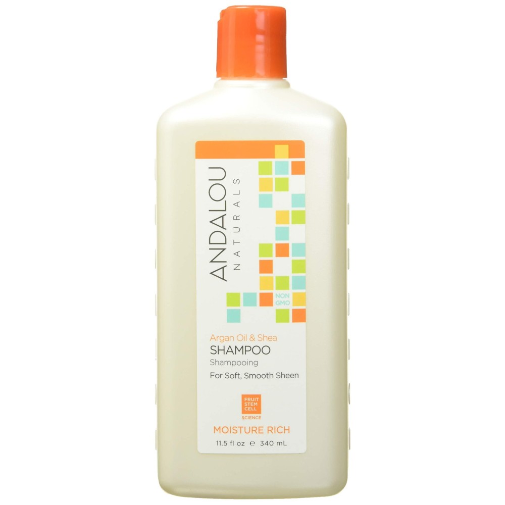Andalou Naturals Argan Oil & Shea Moisture Rich Shampoo, Orange, 11.5 Ounce Andalou Naturals Argan Oil & Shea Moisture Rich Shampoo, Orange, 11.5 Ounce