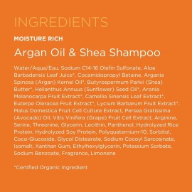 Andalou Naturals Argan Oil & Shea Moisture Rich Shampoo, Orange, 11.5 Ounce Andalou Naturals Argan Oil & Shea Moisture Rich Shampoo, Orange, 11.5 Ounce