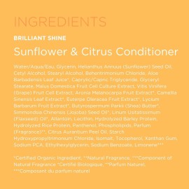 Andalou Naturals Sunflower and Citrus Brilliant Shine Conditioner, 11.5 Ounce Andalou Naturals Sunflower and Citrus Brilliant Shine Conditioner, 11.5 Ounce