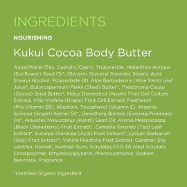 Andalou Naturals Body Butter, Kukui Cocoa Nourishing Body Cream, 8 Oz, Shea Butter, Cocoa Butter & Argan Oil for Dry Skin, Vegan Andalou Naturals Body Butter, Kukui Cocoa Nourishing Body Cream, 8 Oz, Shea Butter, Cocoa Butter & Argan Oil for Dry Skin, Vegan